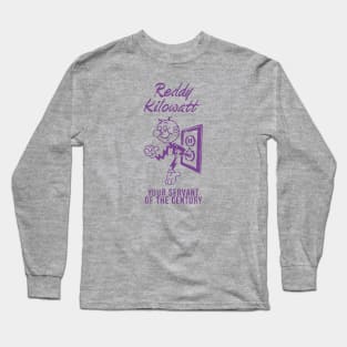 Reddy Kilowatt - Vintage Retrocolor Purple Long Sleeve T-Shirt